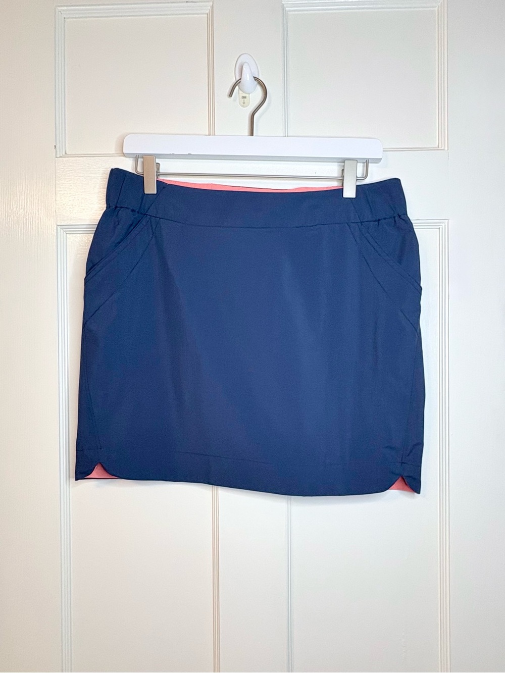 Women’s Navy Skort with Pink Lining